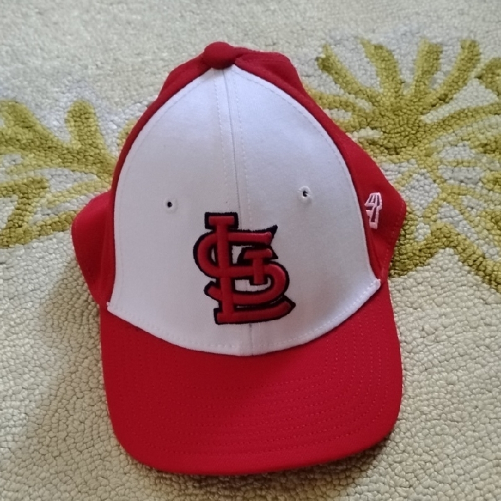 Men's Red White New Era Fitted St Louis Cardinals Baseball MLB Sport Hat Cap